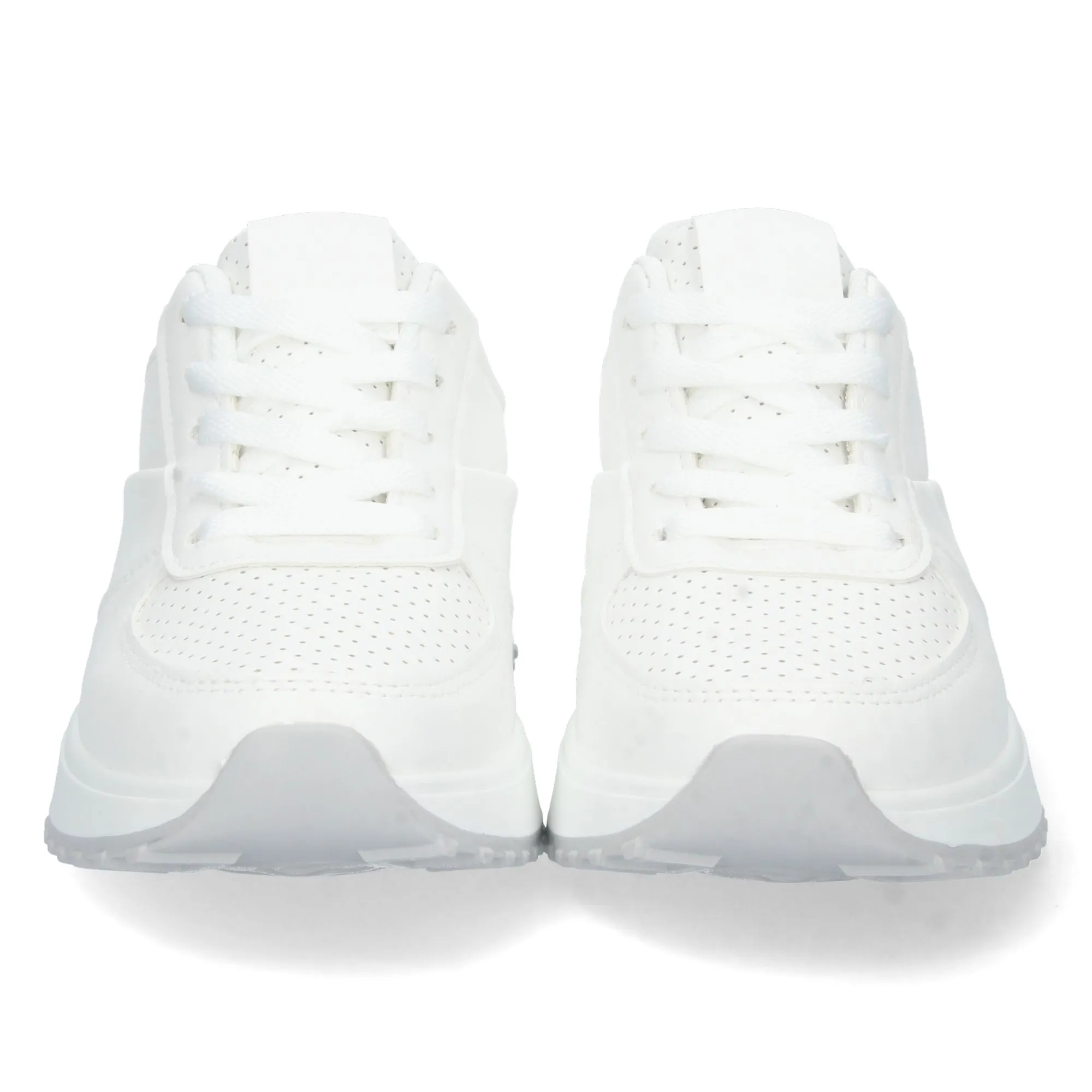 Zapatilla deportiva lazos mujer color blanco