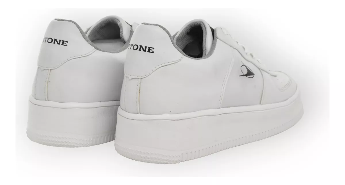 Zapatilla Urbana Hombre Sneaker Cómoda Eco Cuero Stone 8071
