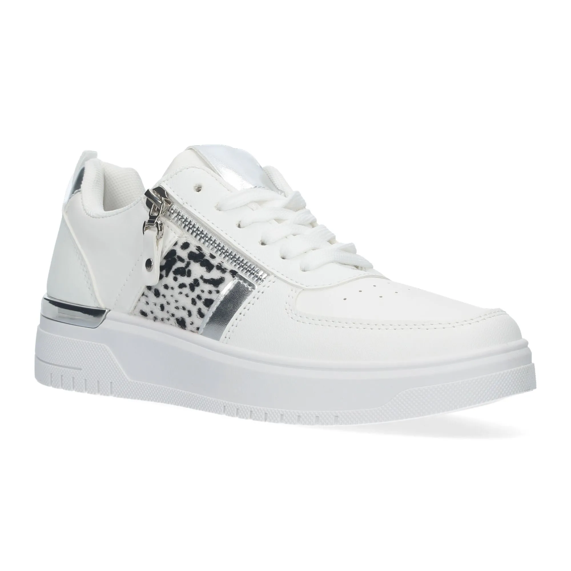 ZAPATILLAS CóMODAS PARA MUJER COLOR BLANCO ANIMAL PRINT A66