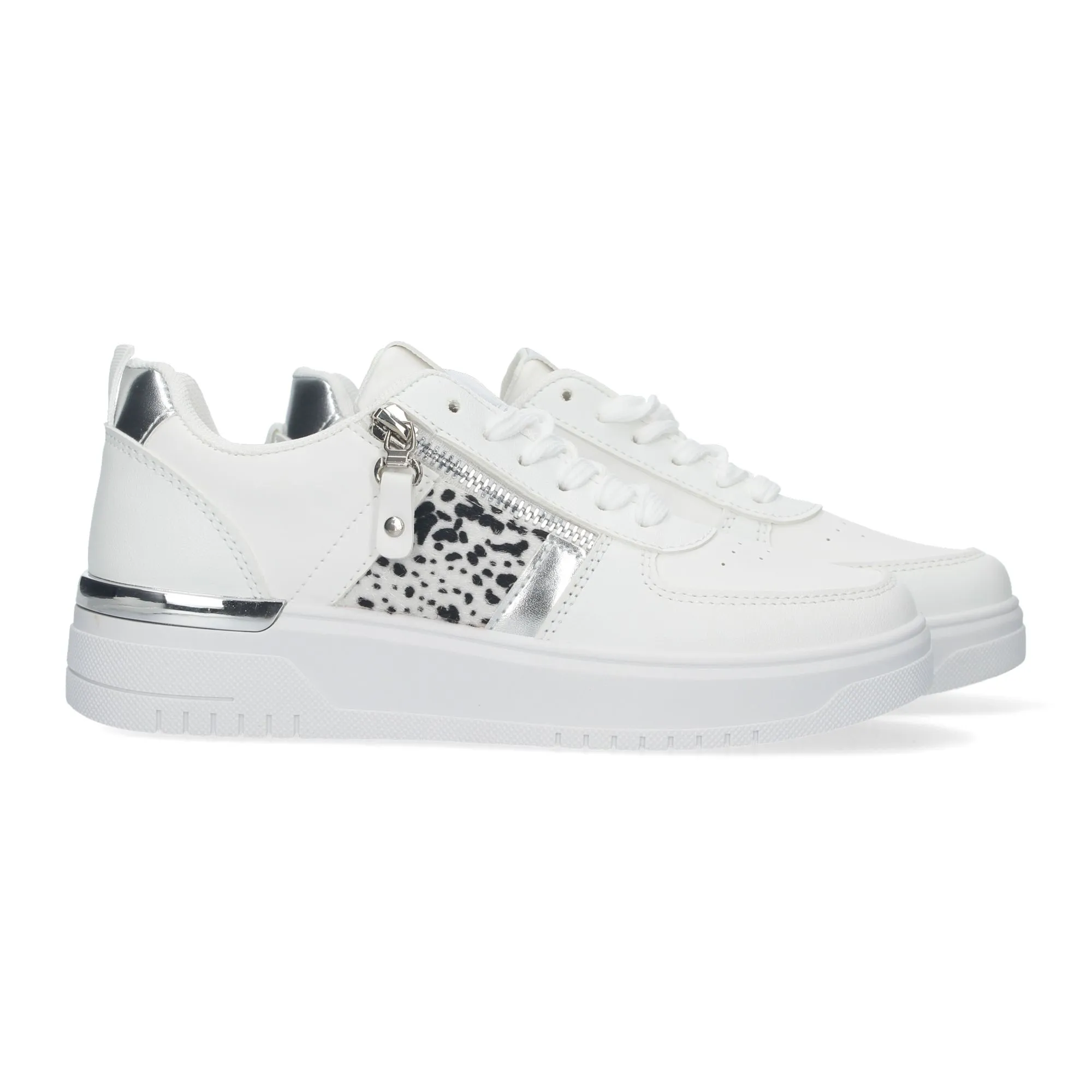 ZAPATILLAS CóMODAS PARA MUJER COLOR BLANCO ANIMAL PRINT A66