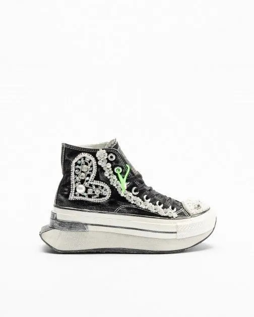 ZAPATILLAS DE PLATAFORMA NANKU COUTURE BC13 NEGRO