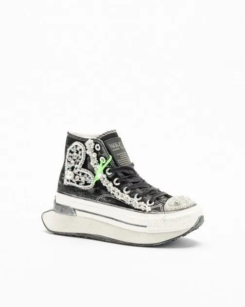 ZAPATILLAS DE PLATAFORMA NANKU COUTURE BC13 NEGRO
