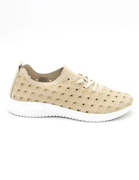 Zapato Ecoligeros Flaner beige para mujer