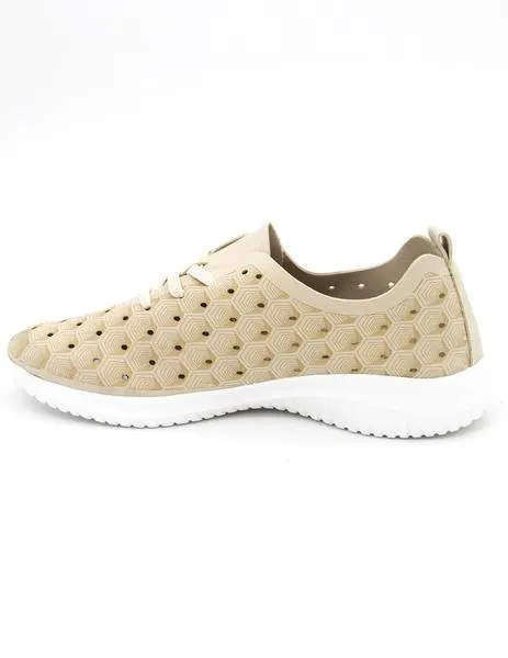 Zapato Ecoligeros Flaner beige para mujer