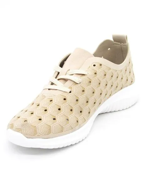 Zapato Ecoligeros Flaner beige para mujer