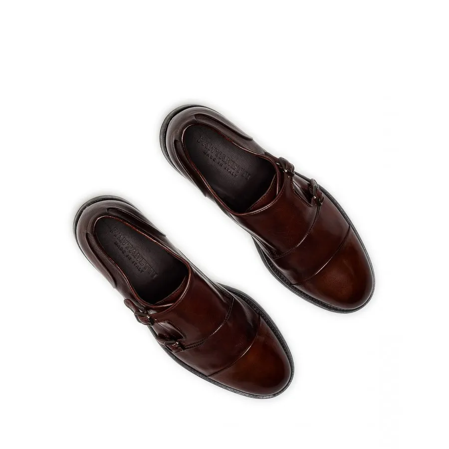 Zapatos Hombres PANTANETTI 15894E Jewel Cuoio Marron
