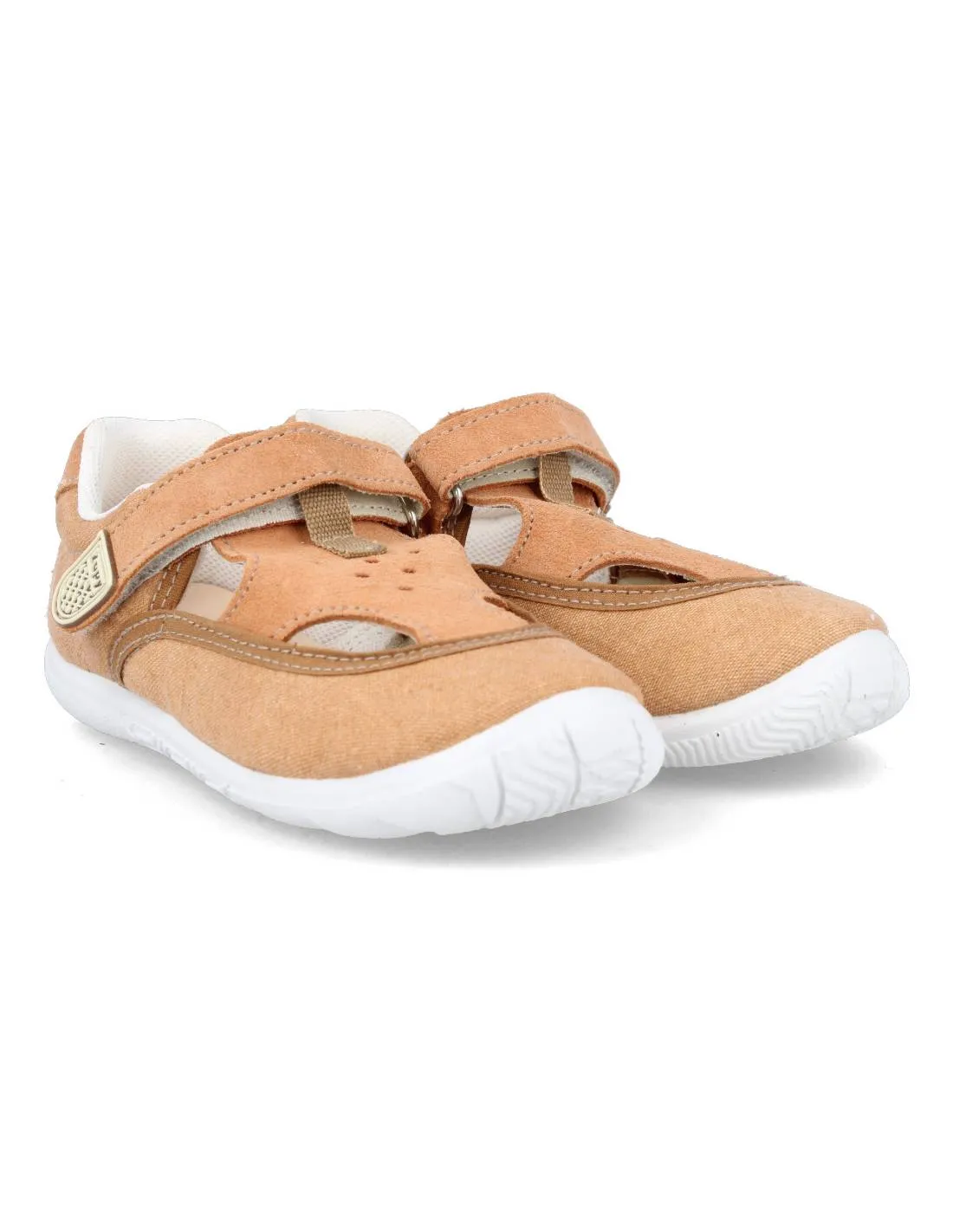 ZAPY  SANDALIA COMBINADA VELCRO CUERO