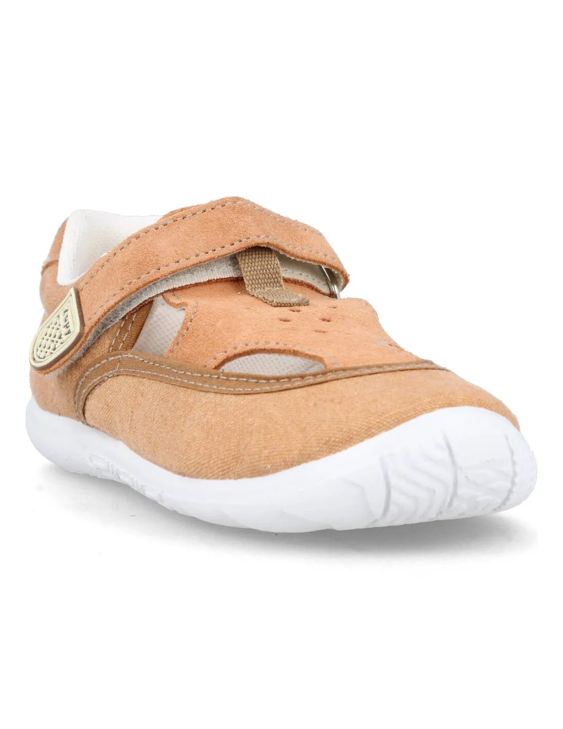 ZAPY  SANDALIA COMBINADA VELCRO CUERO