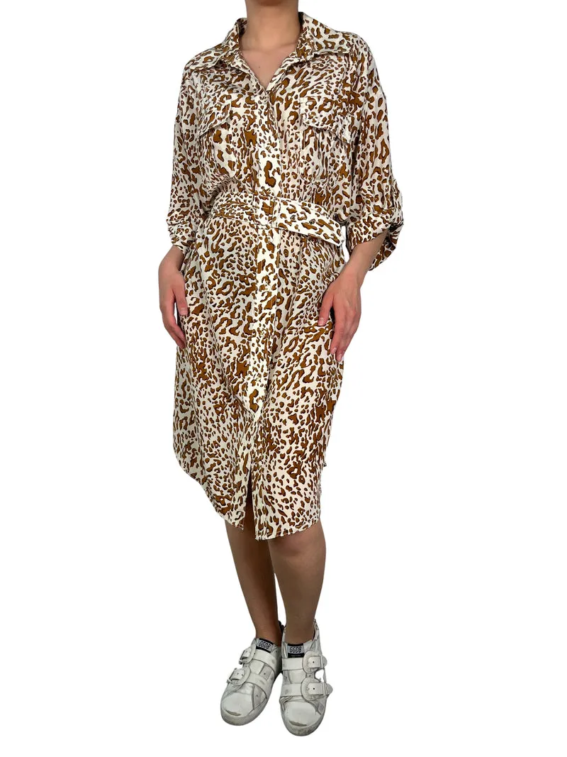 ZIMMERMANN Vestido Seda Animal Print