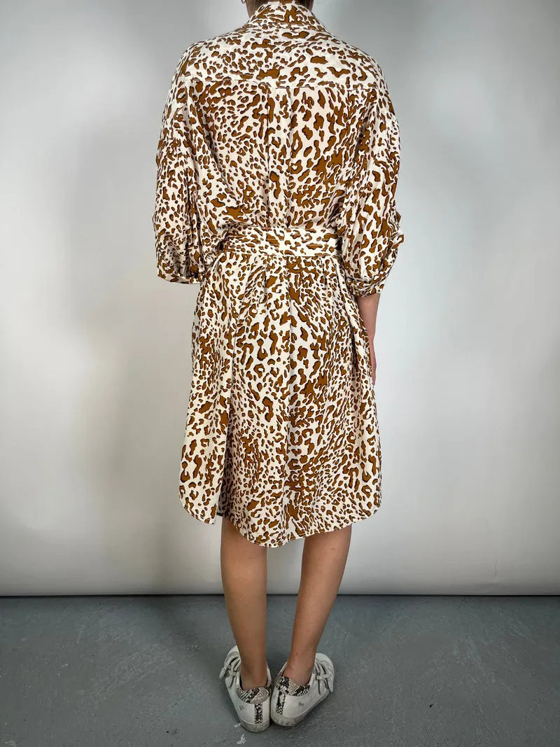 ZIMMERMANN Vestido Seda Animal Print