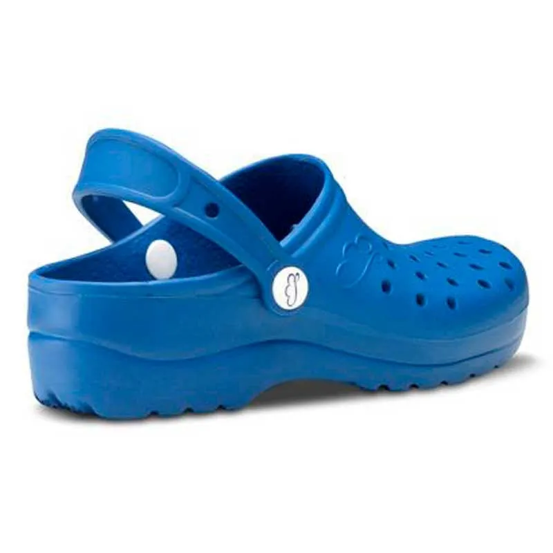 ZUECO SANITARIO FLOTANTES GRUYERE AZUL ELéCTRICO  FELIZ CAMINAR